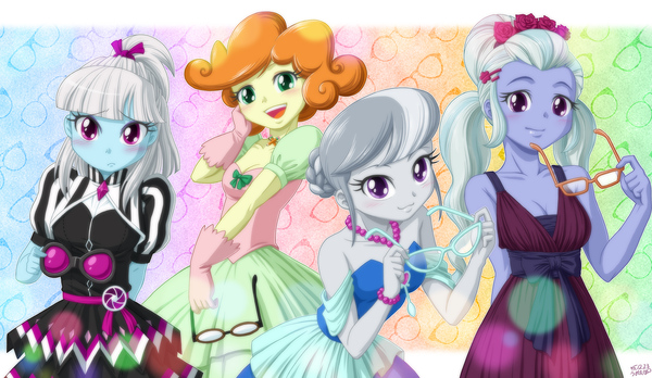   My Little Pony, Photo Finish, Silver Spoon, Sugarcoat, Uotapo, Equestria Girls