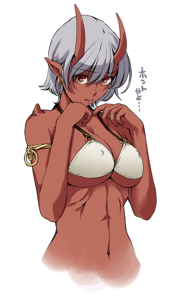 Demoness - NSFW, Anime, Monster girl, Demoness, Demon, , Anime art, Hand-drawn erotica, Longpost