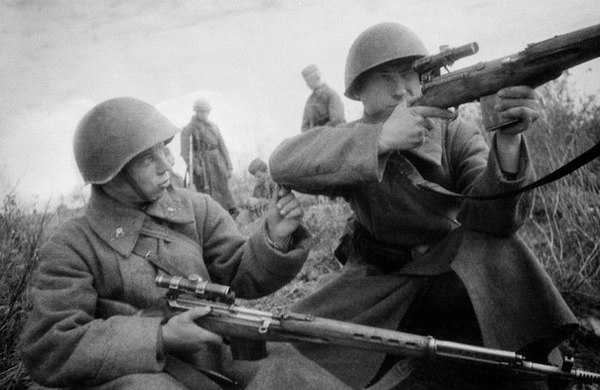 Снайперы с СВТ-40