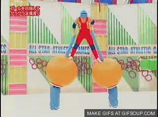 И ещё несколько беспощадных японских шоу... Спорт, Японские шоу, Гифка, Длиннопост