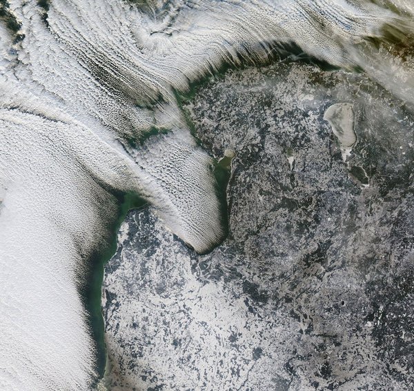 Облака над балтийским морем | Пикабу