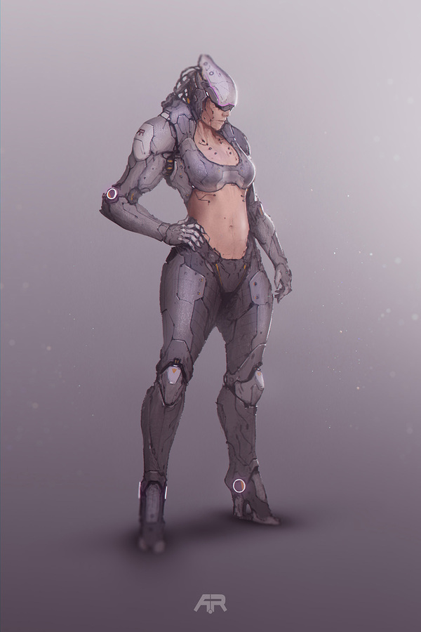 Нарисовал Киборга