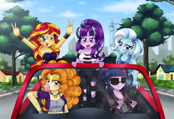 Bad girls My Little Pony, , Equestria Girls, Twilight sparkle, Sunset Shimmer, Trixie, Adagio Dazzle