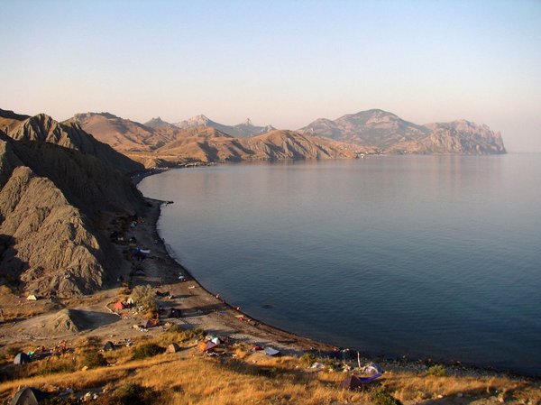 Лучшие места для отдыха с палаткой на берегу моря в Крыму Крым, Палатка, Отдых, Море, Длиннопост