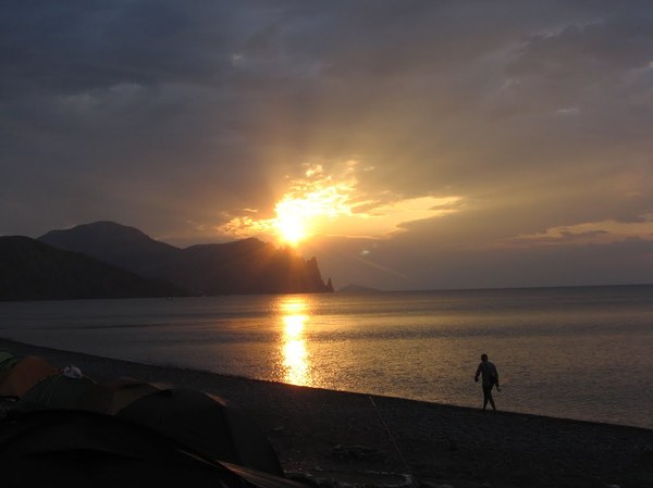 Лучшие места для отдыха с палаткой на берегу моря в Крыму Крым, Палатка, Отдых, Море, Длиннопост