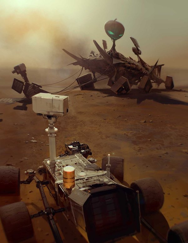 Sci-Fi art [ "Rovers", Sergey Kolesov ] , , , , ,  
