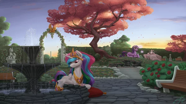 Serenity - My little pony, Princess celestia, Twilight sparkle, 1jaz