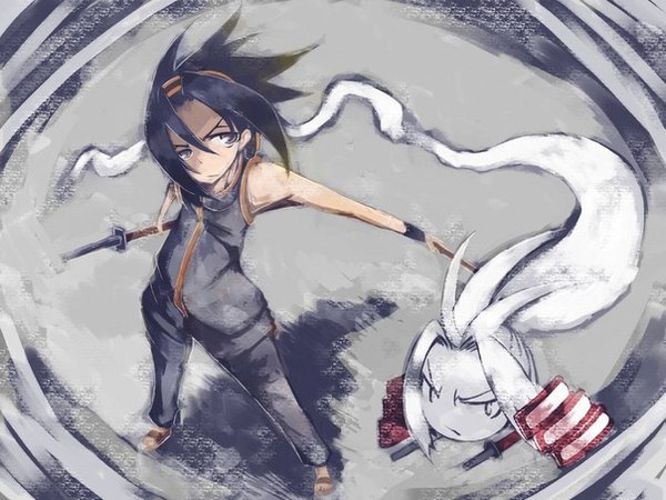 Йо Асакура - Аниме, Yoh Asakura, Shaman King, Anime Art, Amidamaru