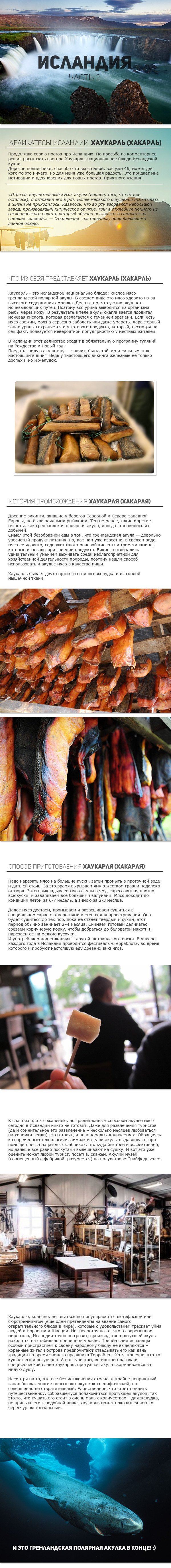 Деликатесы Исландии: Хаукарль