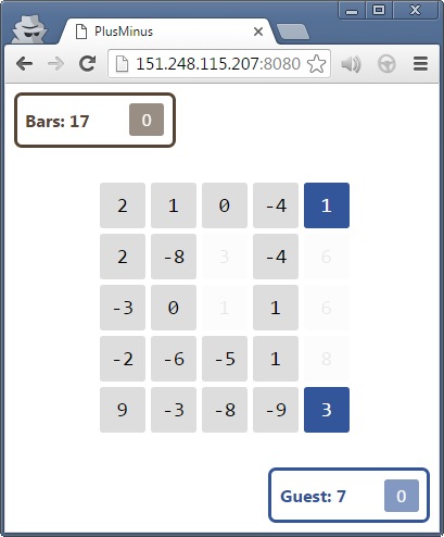 Попробуйте простенькую игрушку