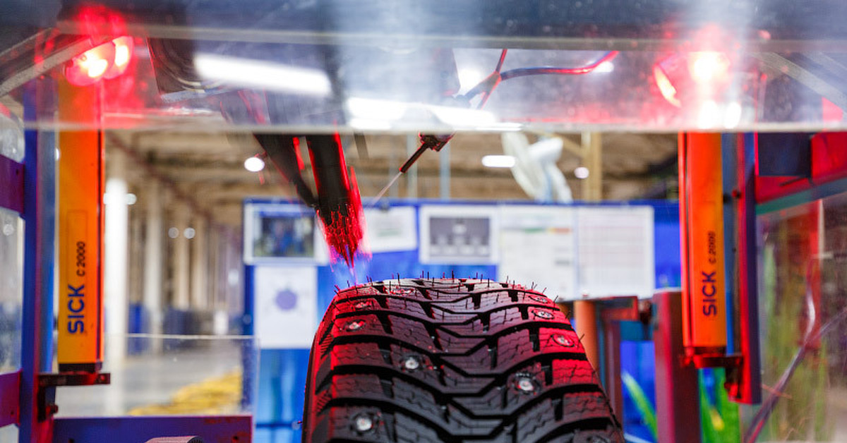 Как делают зимние шипованные шины | Пикабу