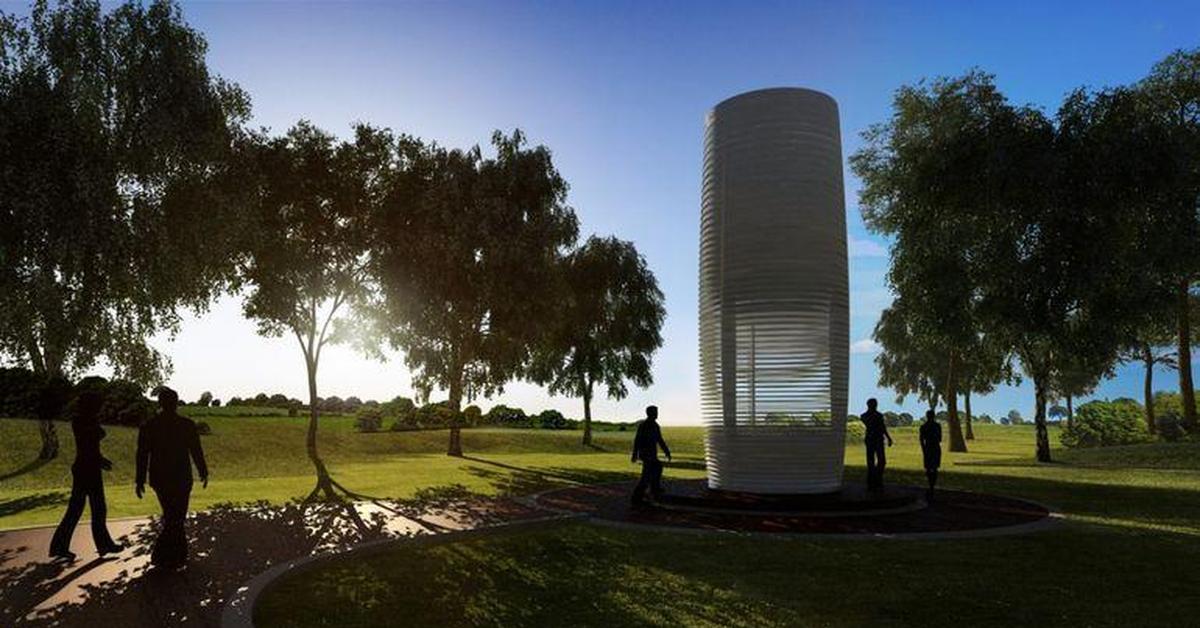 100 м на воздухе. Smog free Tower. Воздухоочистительные башни. Очиститель воздуха башня. Очищение воздуха в городе.