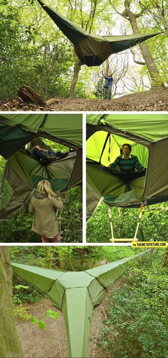 This is an unreal tent - Hanging tent, Tourism