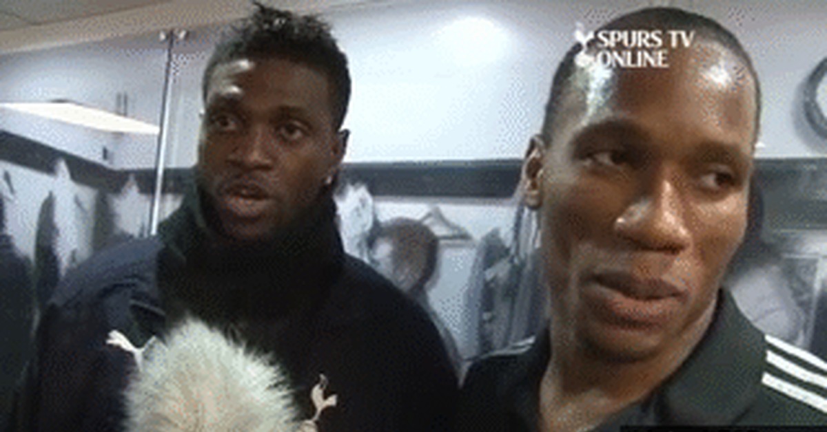 When grandma praises you in front of guests - Interview, Didier Drogba, Grandmother, GIF