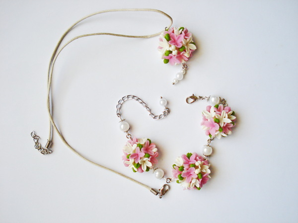 Цветочные украшения Браслет, Кулон, Украшения, Украшение, Бирюза, Подарки, Длиннопост