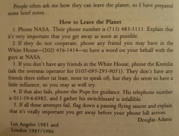    Douglas Adams,  ,   