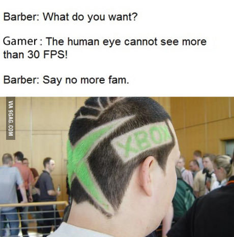 В парикмахерской.