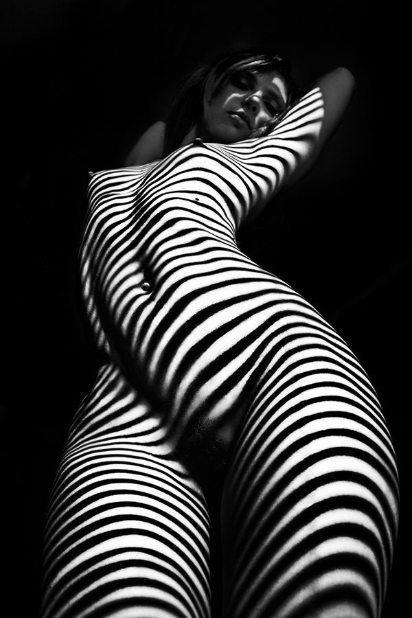 Lines and shadows - NSFW, Lines, Girls, Black and white, Photo, Shadow, Longpost