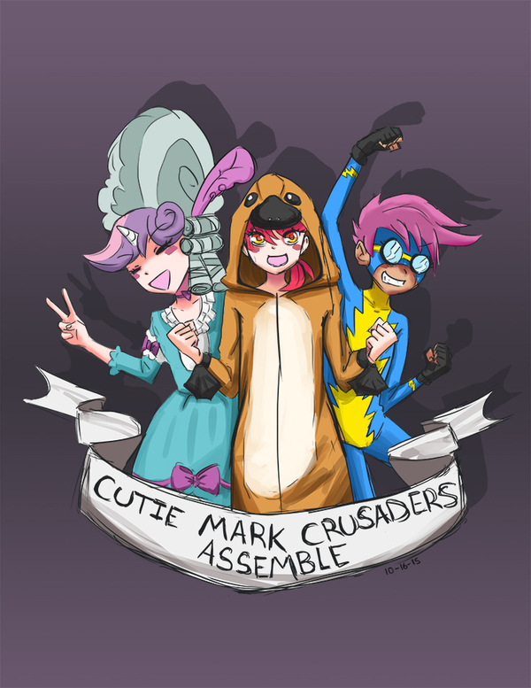 CMC assemble! My Little Pony, Cutie Mark Crusaders, 