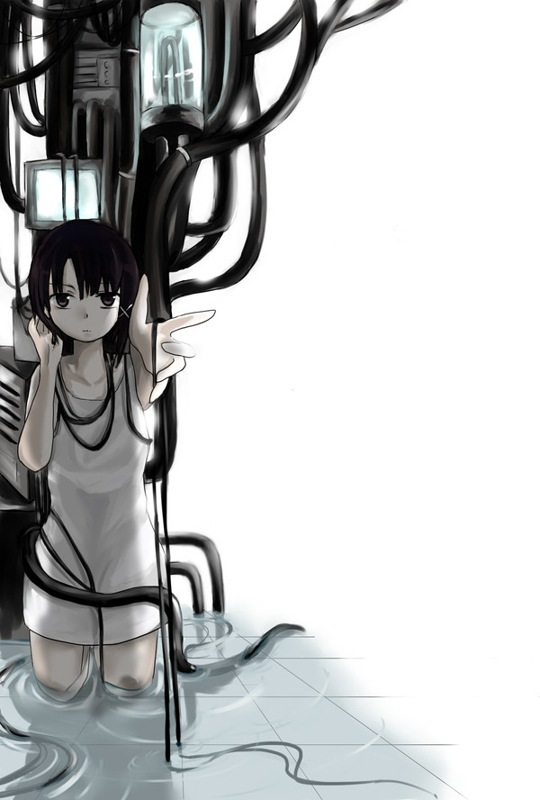 ,    , Serial Experiments Lain, Lain Iwakura, Anime Art,  