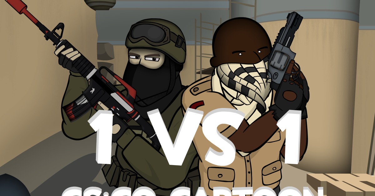 Cs go cartoon. Мультяшный КС го. КС го мультик. КС го 1 на 1. 1 Vs 1 CS go.