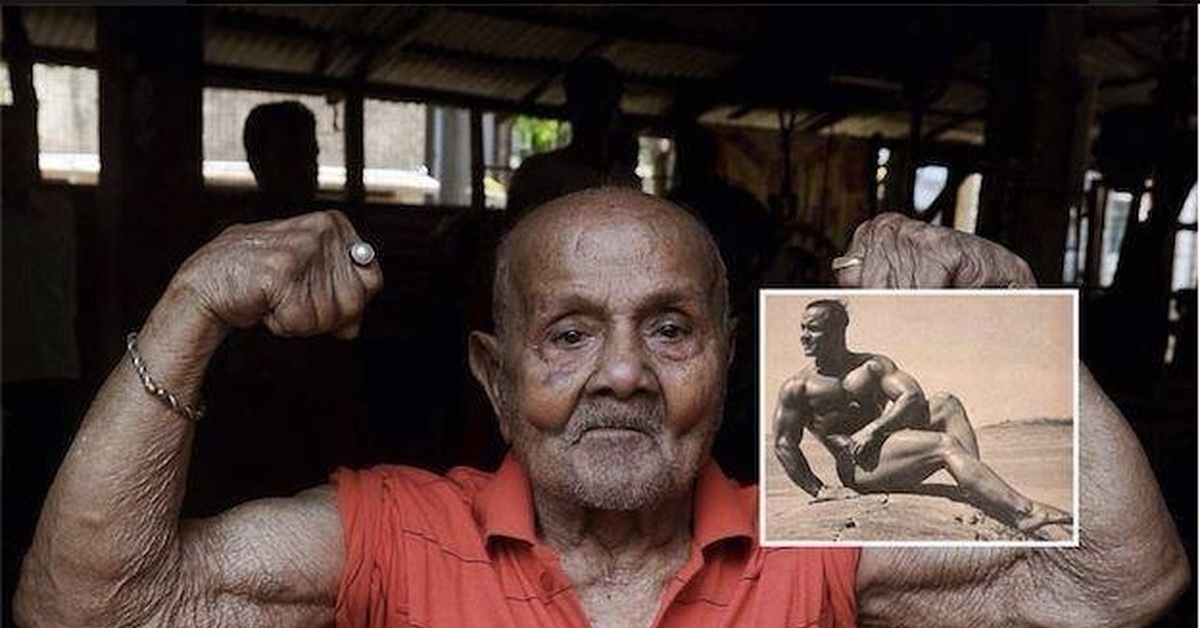 Старый сильнее молодого. Манохар айч 100 лет. Манохар айч бодибилдер. Айч Манохар 1952. Цутому Тосака.