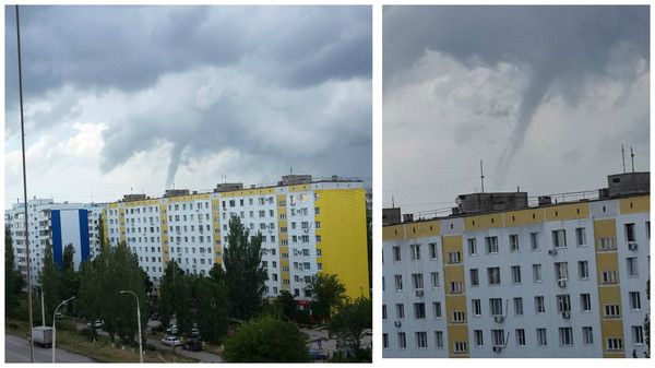 Смерч в Волгодонске 14.05.16