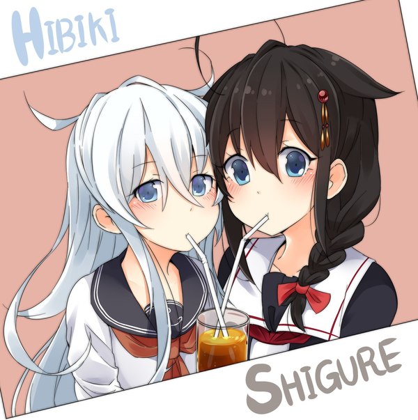 Hibiki & Shigure (Kancolle) Anime Art, Kantai Collection, Hibiki, Shigure