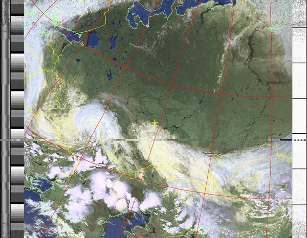 NOAA satellite weather image 19 - My, Noaa, Weather image, Satellite, Rtl-Sdr, Longpost