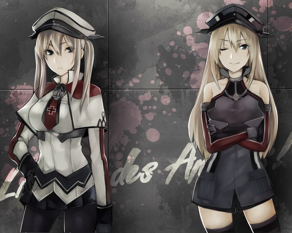 Krigsmarine - Anime, Kantai collection, Bismarck, Graf Zeppelin, Anime art