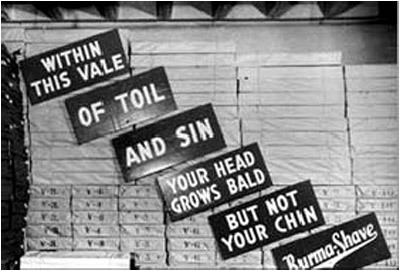 History of one brand - Burma-Shave, Shaving cream, Advertising, Marketing, Creative, Interesting, Longpost