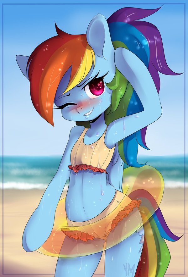 Beach party My Little Pony, Rainbow Dash, MLP Edge, 