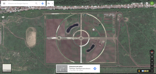 Заметил на карте Оренбурга странное место...