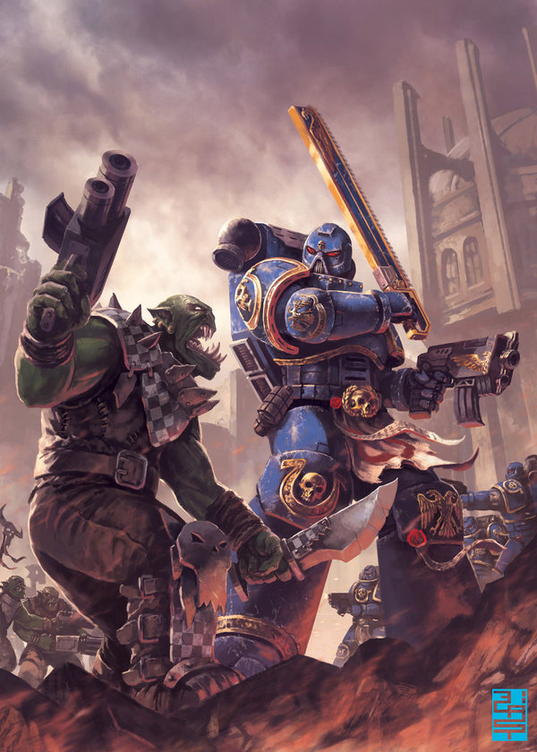 Ultramarines vs orks Warhammer 40k, , Ultramarines, Adeptus Astartes