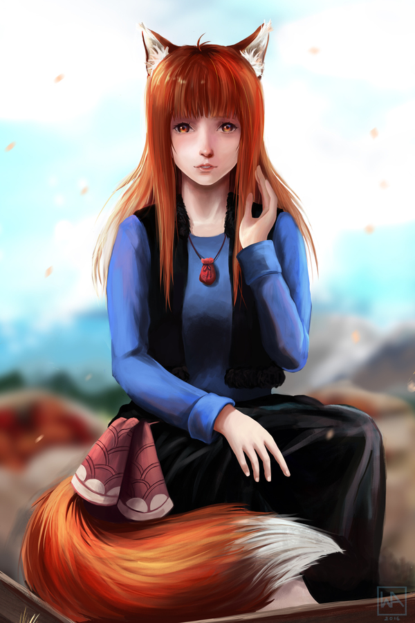 Spice and wolf - Horo(Holo) Spice and Wolf, Anime Art, Animal Ears, Horo, Holo, 