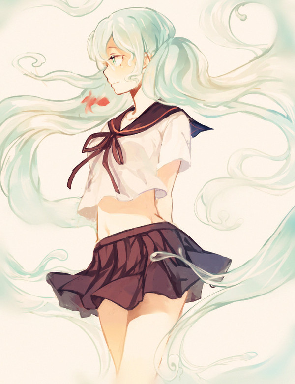 Hatsune Miku , Hatsune Miku, Vocaloid, Anime Art