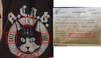 Испанку оштрафовали за лозунги во славу котов