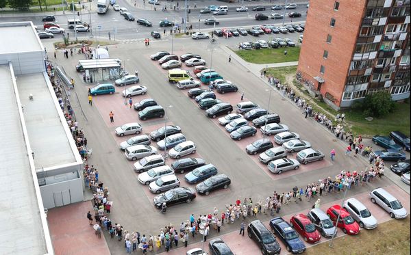 Открытие магазинов сети Лидл в Вильнюсе (Литва).