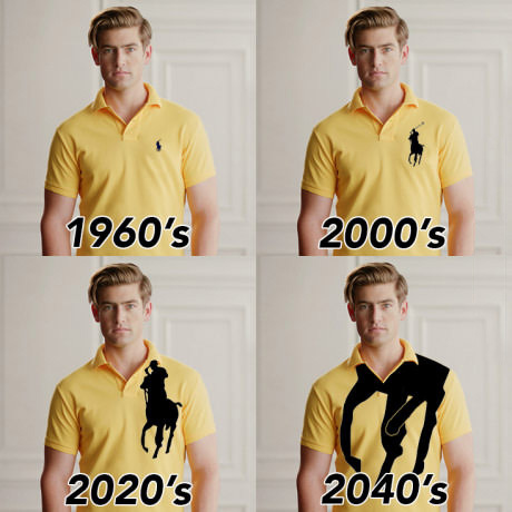 The evolution of the Polo - T-shirt, 9GAG, Ralph lauren, Polo