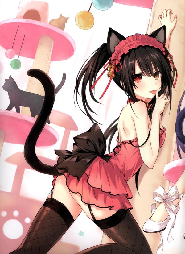 Some post second - NSFW, Anime, Anime art, Neko, Longpost, Date a live