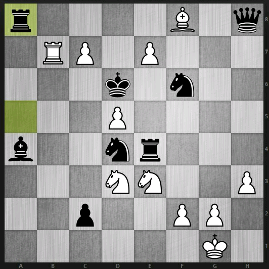 Белые ходят и дают мат в два хода.