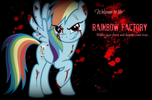     "Rainbow Factory " My Little Pony, Rainbow Factory, Rainbow Dash, Darkpony