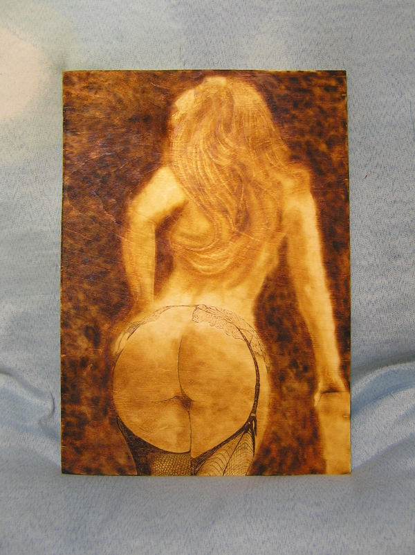 Fire Pen Test... - NSFW, My, Pyrography, Burning out, My