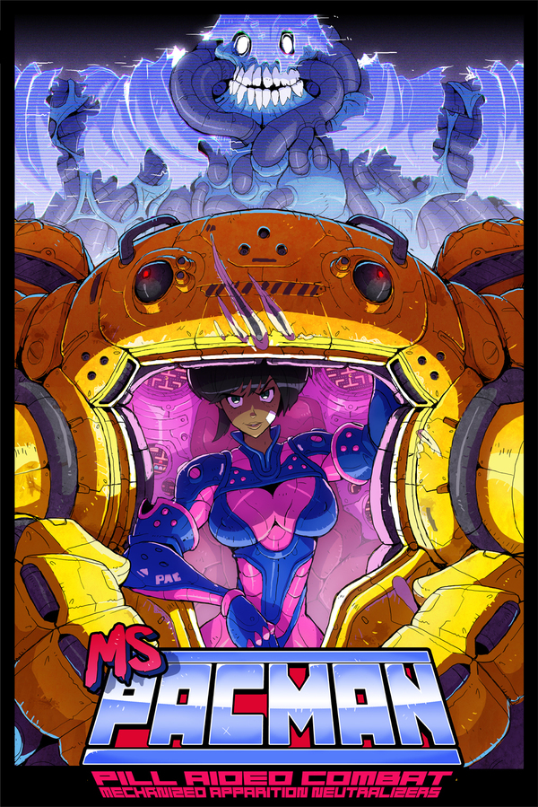       90- Lysol-jones, , Anime Art, Pac-man, 
