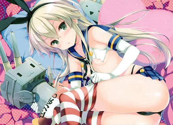 Anime Art - NSFW, Anime, Anime art, Kantai collection, Shimakaze