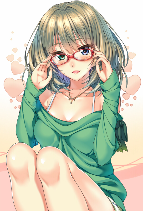 Anime Art - Anime art, Anime, The idolmaster, Takagaki kaede, Megane, Heterochromia