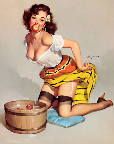 Long post Pin Up girl for my subscribers - NSFW, , Pin up, Longpost