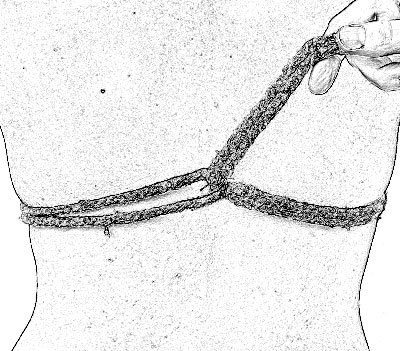 Обвяз грудей (шибари/бондаж). Часть 1. BDSM, Shibari, Бондаж, Дневная быль, Пошлости, Удовольствие, Гифка, Видео, Длиннопост