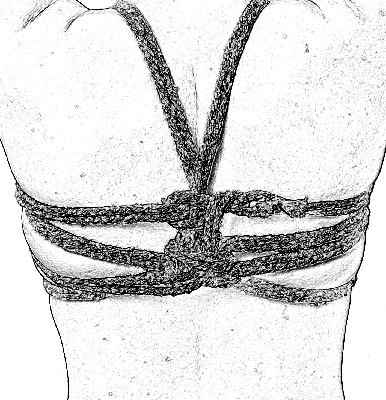 Обвяз грудей (шибари/бондаж). Часть 1. BDSM, Shibari, Бондаж, Дневная быль, Пошлости, Удовольствие, Гифка, Видео, Длиннопост