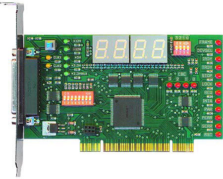 Пост карта Mini PCI-E/PCI + LPC Diagnostic Post Test Card for Laptop (2-Digit Codes) • VLab